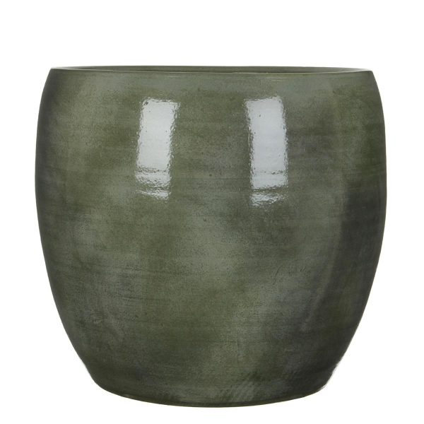 VASO CERAMICA D.38 CM H.35 CM -LESTER- VERDE VASO CERAMICA D.38 CM H.35 CM -LESTER- VERDE