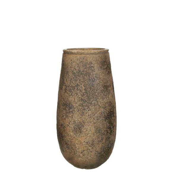 VASO CERAMICA BASE STONDATA D.22 CM H.43 CM -TIERRA- TORTORA VASO CERAMICA BASE STONDATA D.22 CM H.43 CM -TIERRA- TORTORA