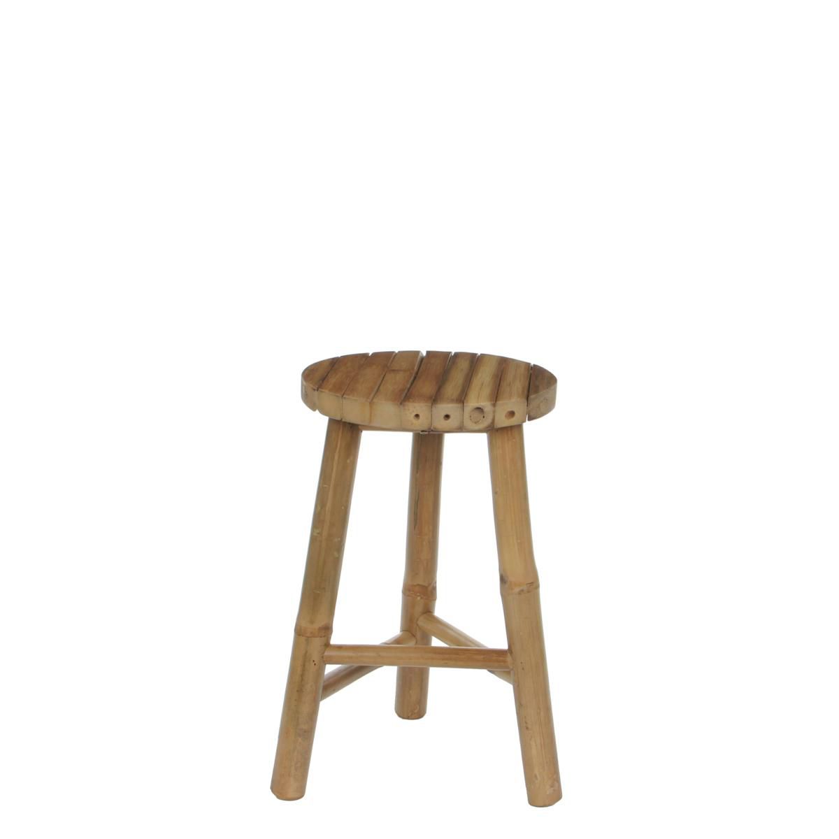 SGABELLO BAMBOO D.25 CMH.42 CM -TROPICALE- MARRONE CHIARO SGABELLO BAMBOO D.25 CMH.42 CM -TROPICALE- MARRONE CHIARO