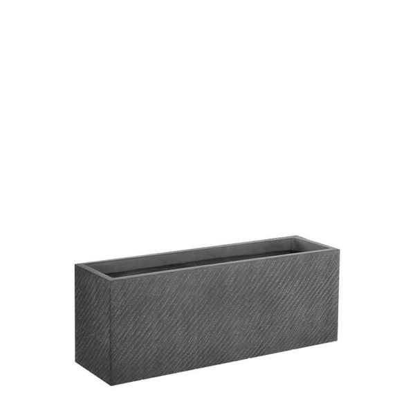 FIORIERA POLIRESINA 65X21 CM H.23 CM NERO FIORIERA POLIRESINA 65X21 CM H.23 CM NERO