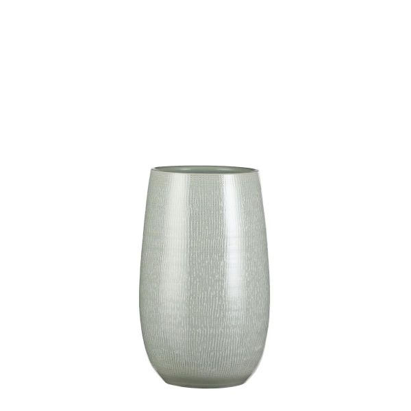 VASO CERAMICA TONDO D.22 CM H.35 CM -EMMA- VERDE VASO CERAMICA TONDO D.22 CM H.35 CM -EMMA- VERDE