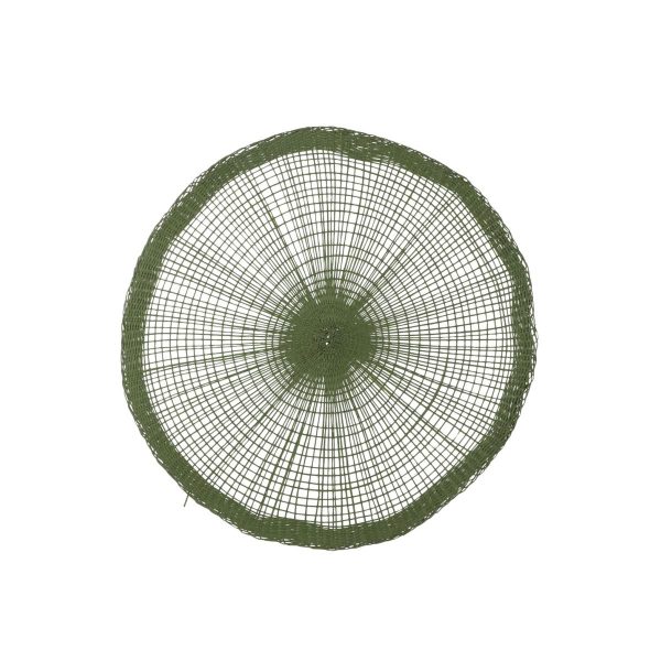 TOVAGLIETTA TONDA TRAFORATA D.38 CM VERDE TOVAGLIETTA TONDA TRAFORATA D.38 CM VERDE