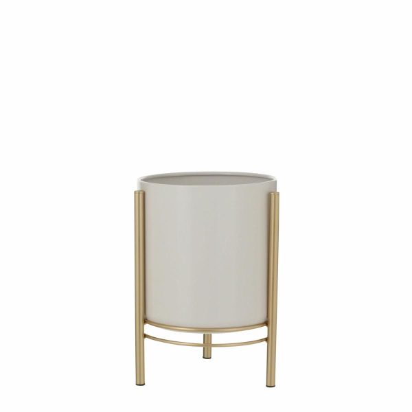 FIORIERA METALLO D.19 CM H.28 CM -SVERRE- BIANCO FIORIERA METALLO D.19 CM H.28 CM -SVERRE- BIANCO