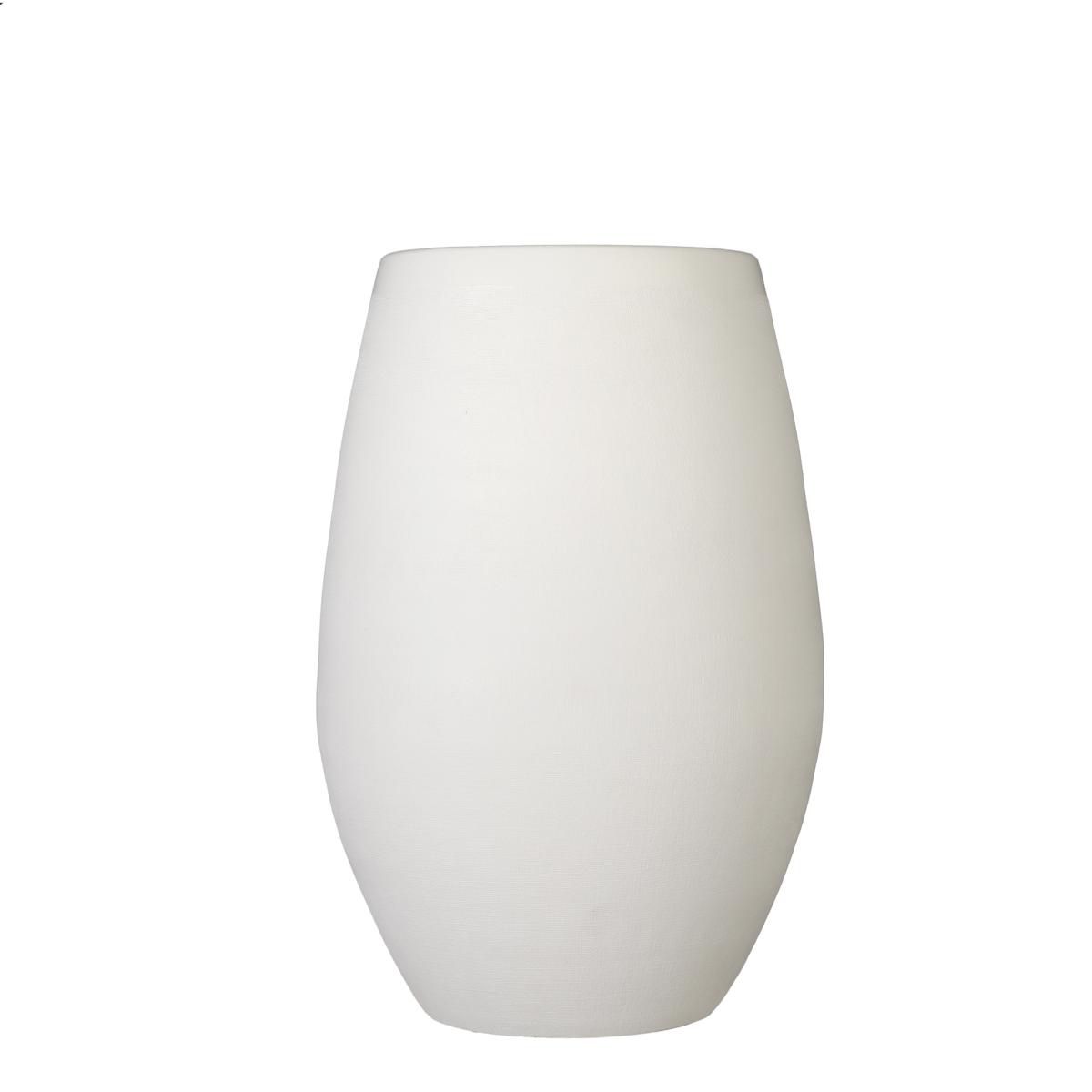 VASO CERAMICA D.26 CM H.40 CM -DOURO- BIANCO MATT VASO CERAMICA D.26 CM H.40 CM -DOURO- BIANCO MATT
