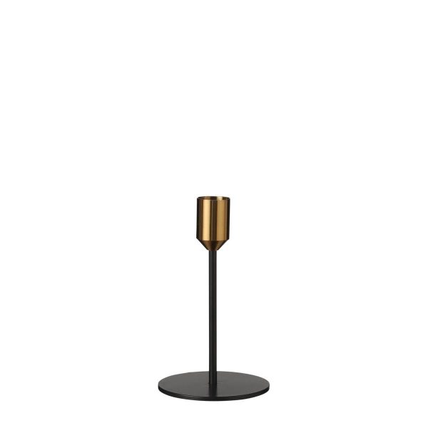 CANDELIERE METALLO D.8 CM H.14 CM -LUCIEN- NERO CANDELIERE METALLO D.8 CM H.14 CM -LUCIEN- NERO