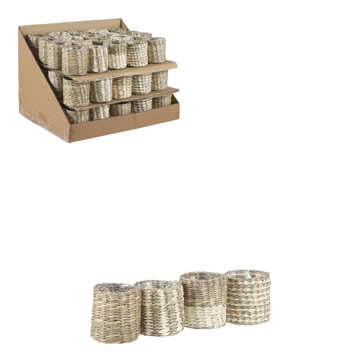 SET 4 CESTINI D.7 CM H.7 CM -ALEXIS- NATURALE SET 4 CESTINI D.7 CM H.7 CM -ALEXIS- NATURALE