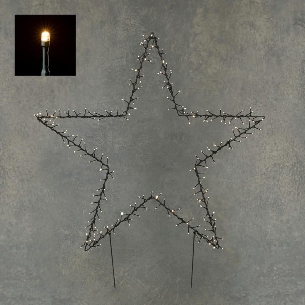 STELLA METALLO C/SOSTEGNI 150LED L.CALDA CLASSICA ESTERNO STELLA METALLO C/SOSTEGNI 150LED L.CALDA CLASSICA ESTERNO