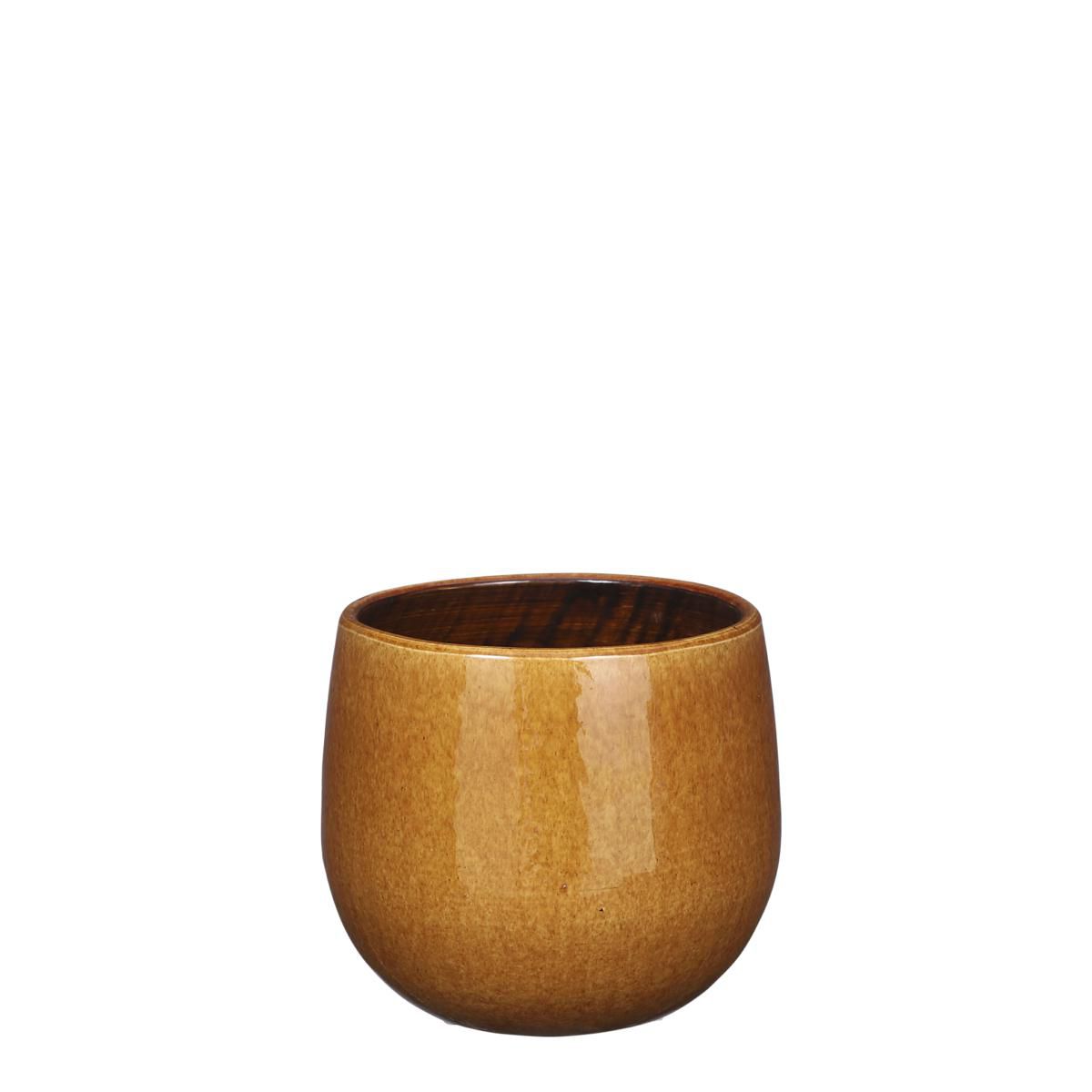 VASO CERAMICA D.16 CM H.14 CM -PABLO- GIALLO OCRA VASO CERAMICA D.16 CM H.14 CM -PABLO- GIALLO OCRA