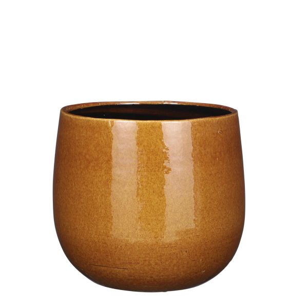 VASO CERAMICA D.25 CM H.20 CM -PABLO- GIALLO OCRA VASO CERAMICA D.25 CM H.20 CM -PABLO- GIALLO OCRA