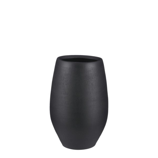 VASO CERAMICA D.26 CM H.40 CM -DOURO- NERO MATT