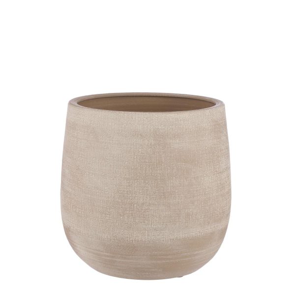 VASO CERAMICA D.36 CM H.33 CM -VICTOR- BEIGE VASO CERAMICA D.36 CM H.33 CM -VICTOR- BEIGE