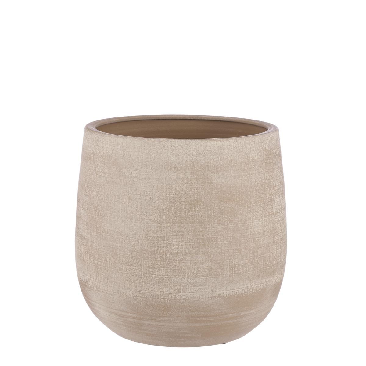 VASO CERAMICA D.36 CM H.33 CM -VICTOR- BEIGE VASO CERAMICA D.36 CM H.33 CM -VICTOR- BEIGE