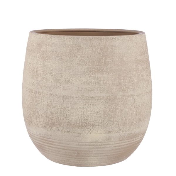 VASO CERAMICA D.49 CM H.45 CM -VICTOR- BEIGE VASO CERAMICA D.49 CM H.45 CM -VICTOR- BEIGE