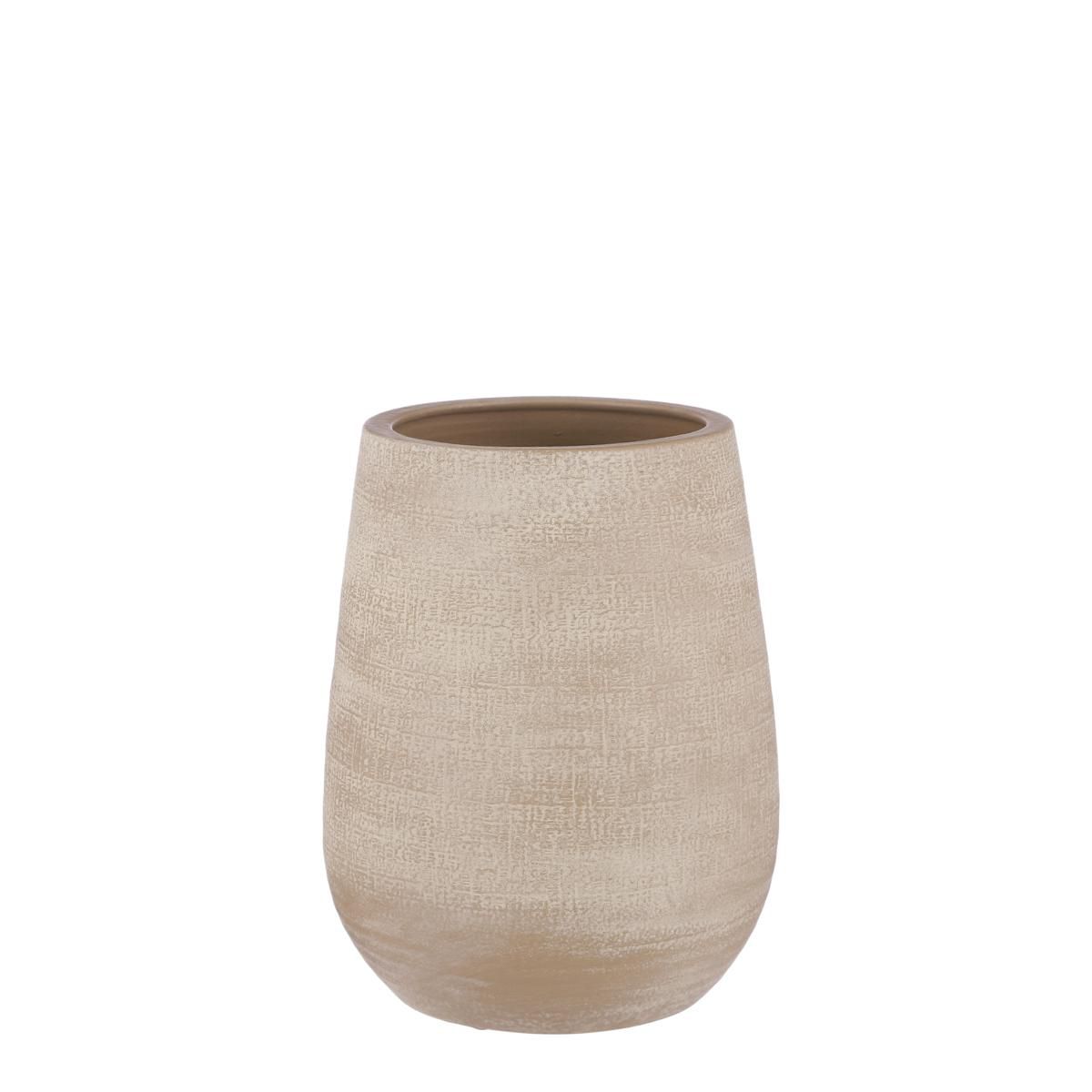 VASO CERAMICA D.25 CM H.30 CM -VICTOR- BEIGE VASO CERAMICA D.25 CM H.30 CM -VICTOR- BEIGE