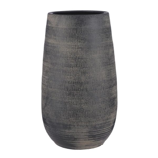 VASO CERAMICA D.29 CM H.50 CM -VICTOR- MARRONE VASO CERAMICA D.29 CM H.50 CM -VICTOR- MARRONE