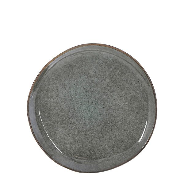 SET 6 PIATTI CERAMICA D.20,5 CM H.2 CM -TABO- VERDE