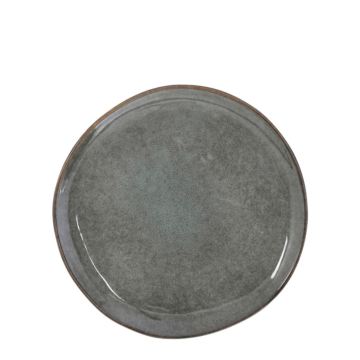 SET 6 PIATTI CERAMICA D.20,5 CM H.2 CM -TABO- VERDE