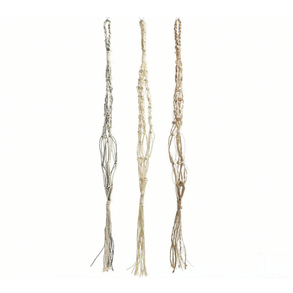 SET 3 APPENDINI MACRAMECOTONE 1X5X80CM ASS. SET 3 APPENDINI MACRAMECOTONE 1X5X80CM ASS.