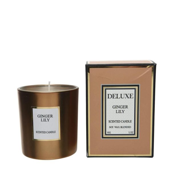 CANDELA PROFUMATA D.7,6CM H.10,7 CM PROF.GINGER LILY BRONZO CANDELA PROFUMATA D.7,6CM H.10,7 CM PROF.GINGER LILY BRONZO