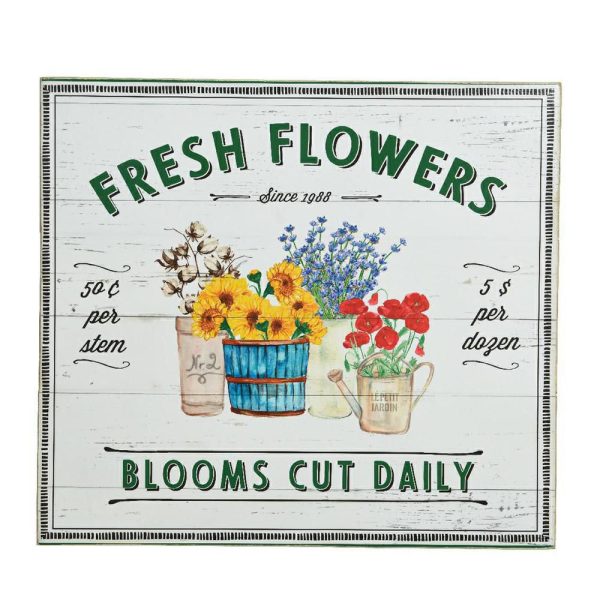 QUADRETTO LEGNO -FIORI-40X36X2 CM QUADRETTO LEGNO -FIORI-40X36X2 CM