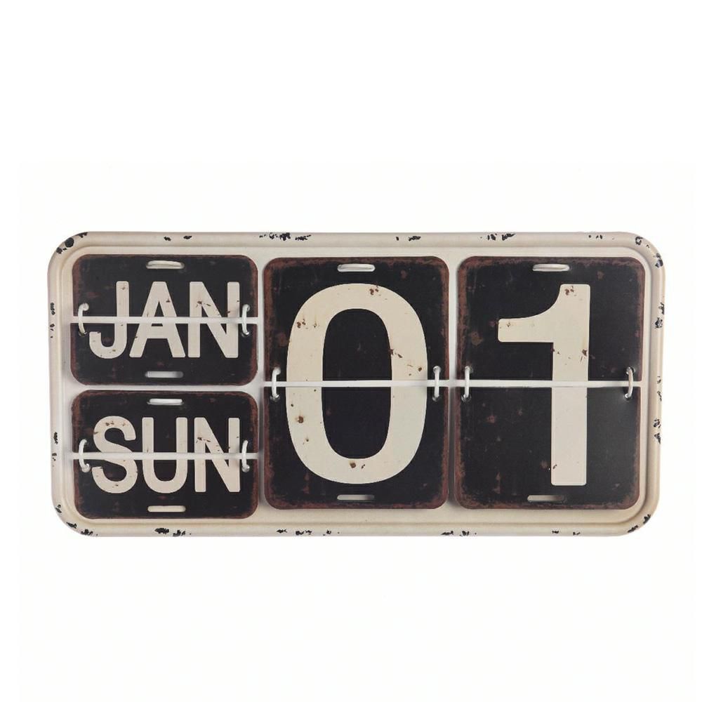 CALENDARIO FERRO 2,5X40X20 CM BIANCO/NERO CALENDARIO FERRO 2,5X40X20 CM BIANCO/NERO