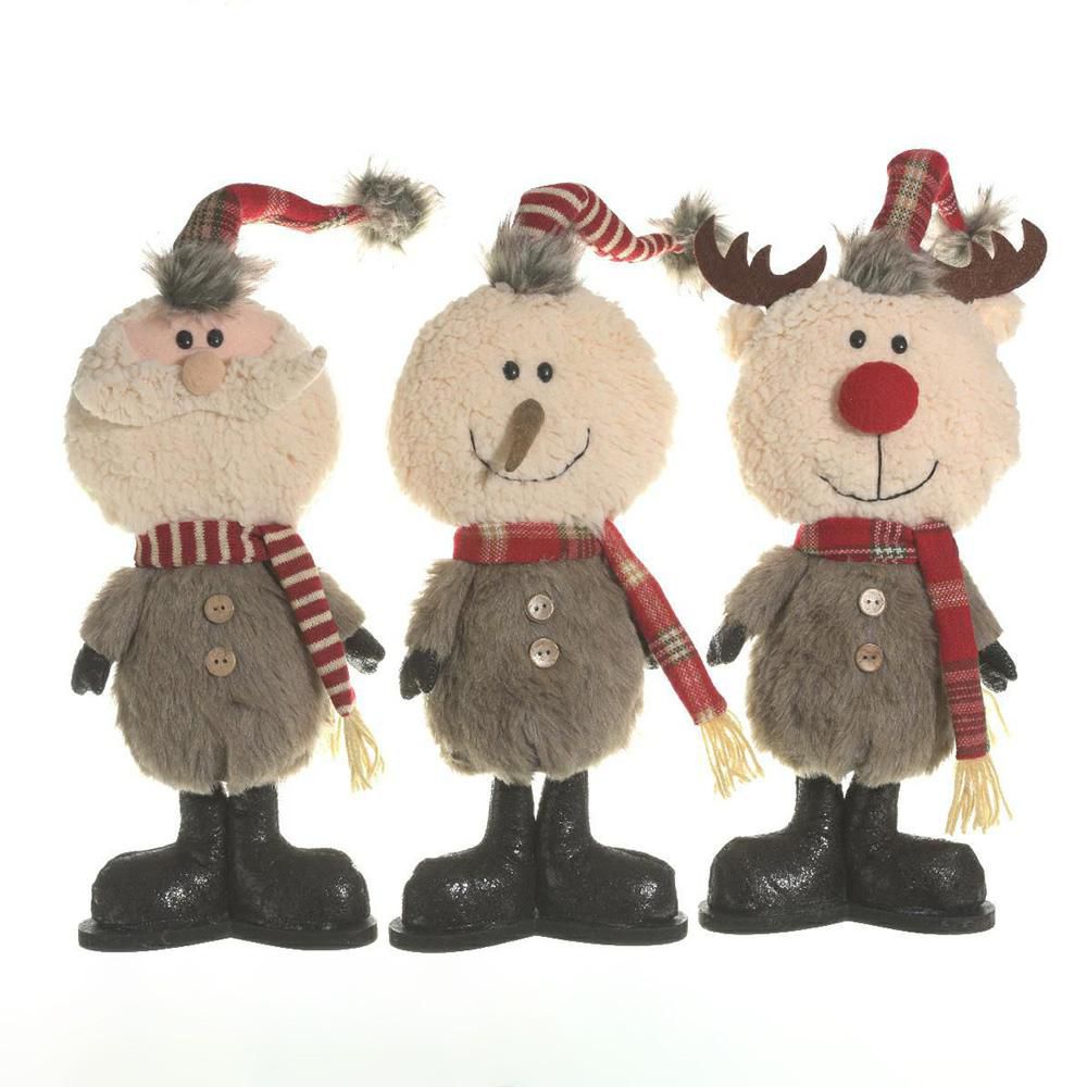 SOGGETTO NATALE PELUCHEH.36 CM C/SCIARPA ASS. SOGGETTO NATALE PELUCHEH.36 CM C/SCIARPA ASS.