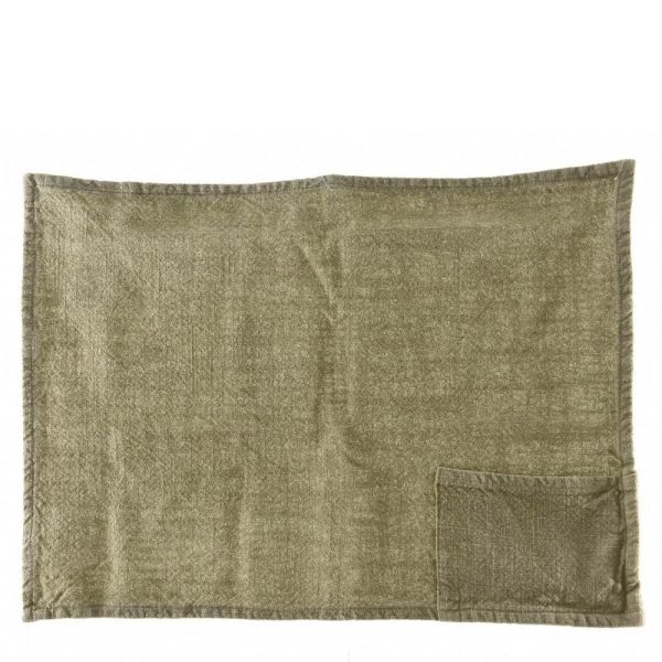 TOVAGLIETTA AMERICANA COTONE 33X48 STONEWASH VERDE TOVAGLIETTA AMERICANA COTONE 33X48 STONEWASH VERDE