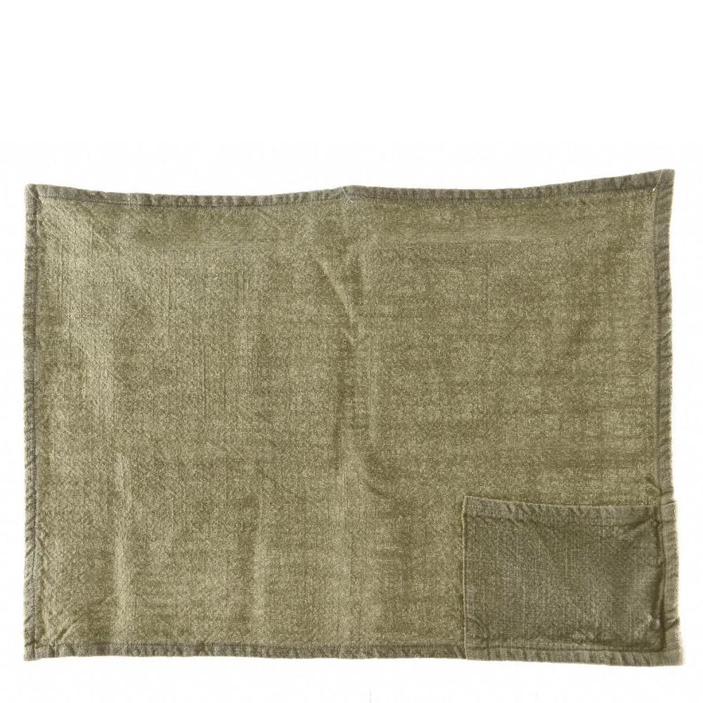 TOVAGLIETTA AMERICANA COTONE 33X48 STONEWASH VERDE