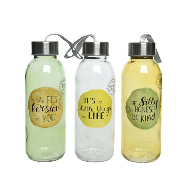 SET 3 BARATTOLI VETRO D.6,4 CM H.19 CM TRASPARENTE/GIALLO/VERDE SET 3 BARATTOLI VETRO D.6,4 CM H.19 CM TRASPARENTE/GIALLO/VERDE