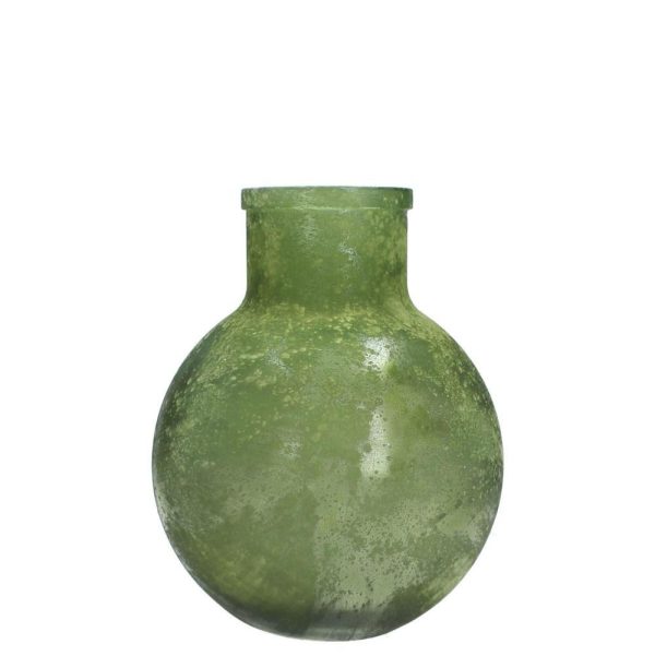 VASO VETRO PANCIUTO RECYCL. 24X24X29 VERDE VASO VETRO PANCIUTO RECYCL. 24X24X29 VERDE