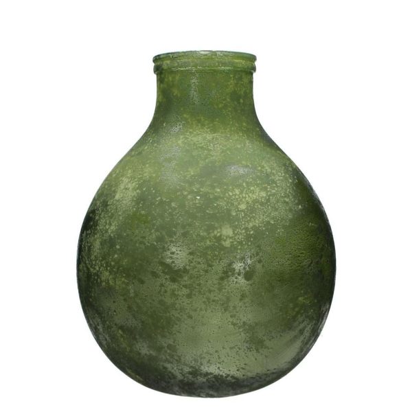 VASO VETRO PANCIUTO RECYCL. 37X37X46 VERDE VASO VETRO PANCIUTO RECYCL. 37X37X46 VERDE