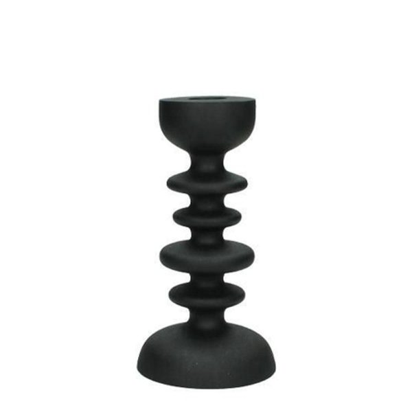 CANDELIERE ALLUMINIO 8,5X8,5 H16,5 CM NERO CANDELIERE ALLUMINIO 8,5X8,5 H16,5 CM NERO