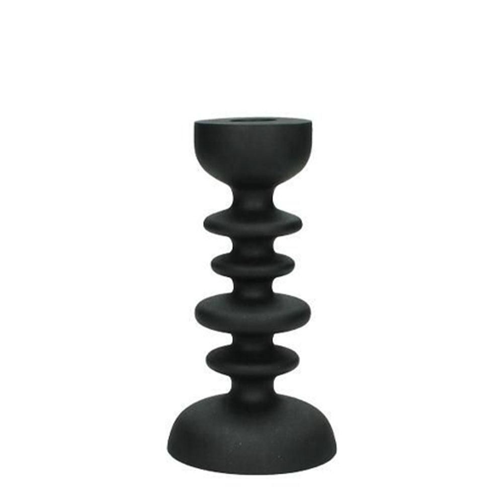 CANDELIERE ALLUMINIO 8,5X8,5 H16,5 CM NERO CANDELIERE ALLUMINIO 8,5X8,5 H16,5 CM NERO