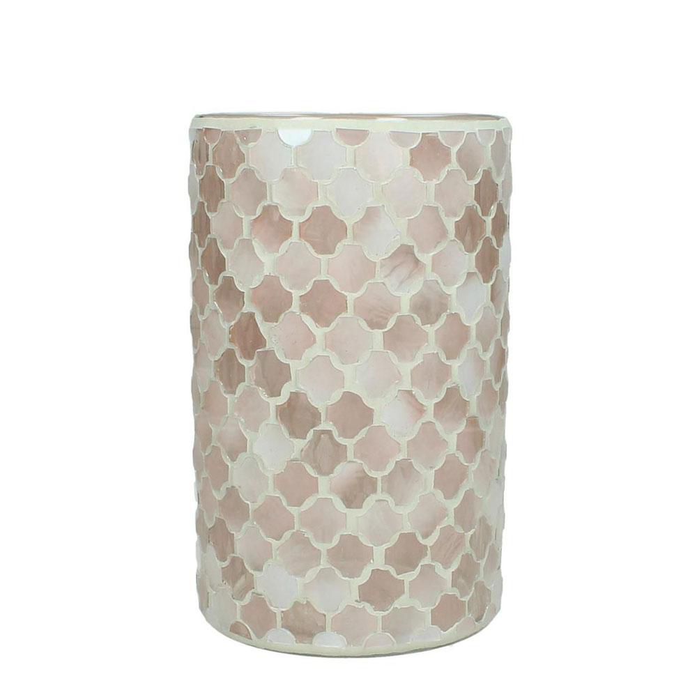 PORTATEALIGHT VETRO D.12 CM H.20 CM ROSA PORTATEALIGHT VETRO D.12 CM H.20 CM ROSA