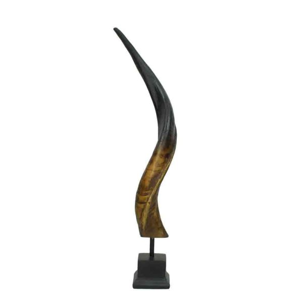 CORNO POLIRESINA 14,2X12X53,5 CM SU SUPPORTO MARRONE CORNO POLIRESINA 14,2X12X53,5 CM SU SUPPORTO MARRONE