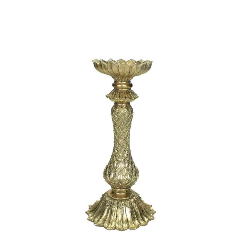 CANDELIERE POLIRESINA D.13,5 CM H.28,5 CM ORO CANDELIERE POLIRESINA D.13,5 CM H.28,5 CM ORO