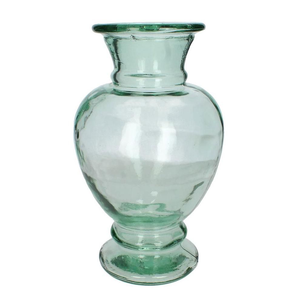 VASO VETRO RICICLATO 23X23X40,5 CM VERDE CHIARO VASO VETRO RICICLATO 23X23X40,5 CM VERDE CHIARO