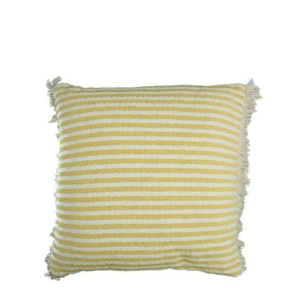 CUSCINO COTONE 45X45 CMRIGHE GIALLO CUSCINO COTONE 45X45 CMRIGHE GIALLO