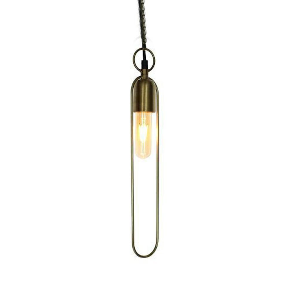 LAMPADA METALLO D/SOFFITTO 6,5X6,5X41 CM ORO KN