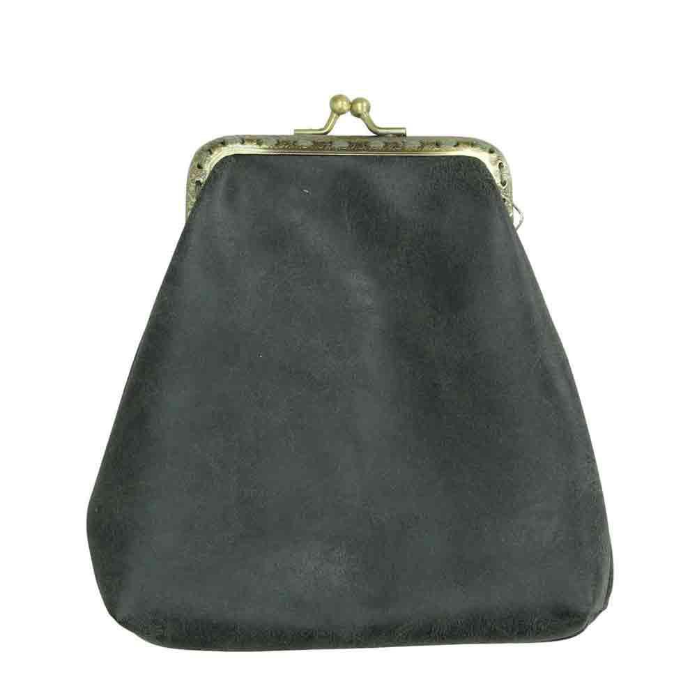 PORTA SPICCIOLI ECOPELLE 9X6X14 CM VERDE