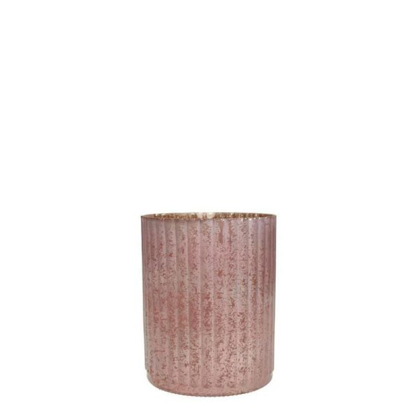 PORTATEALIGHT VETRO 11X11X14 CM ROSA KN PORTATEALIGHT VETRO 11X11X14 CM ROSA KN