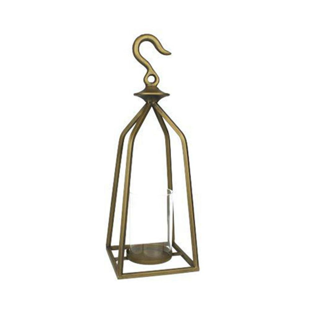 LANTERNA METALLO D/APP.15X15 H43.5 ORO LANTERNA METALLO D/APP.15X15 H43.5 ORO