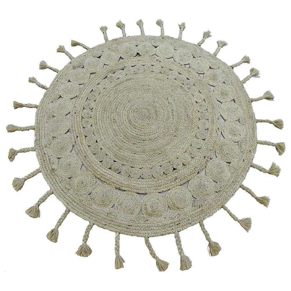 TAPPETO JUTA TONDO D.130 CM NATURALE TAPPETO JUTA TONDO D.130 CM NATURALE