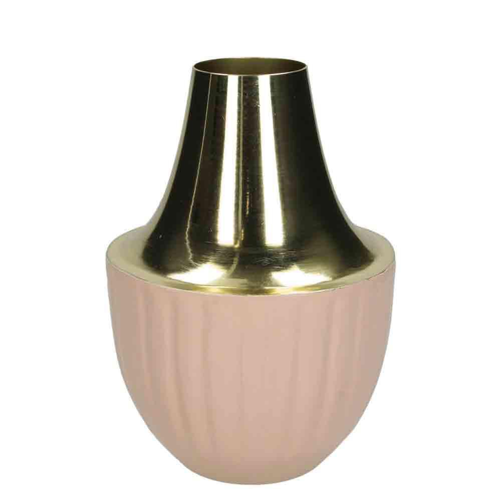 VASO METALLO D.16 CM H.21 CM PESCA/ORO VASO METALLO D.16 CM H.21 CM PESCA/ORO