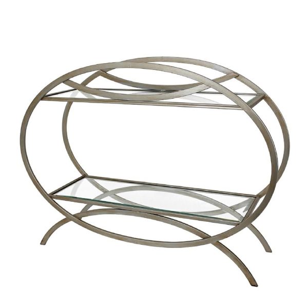 TAVOLO METALLO 99X29,5 CM H.75,5 CM ARGENTO TAVOLO METALLO 99X29,5 CM H.75,5 CM ARGENTO