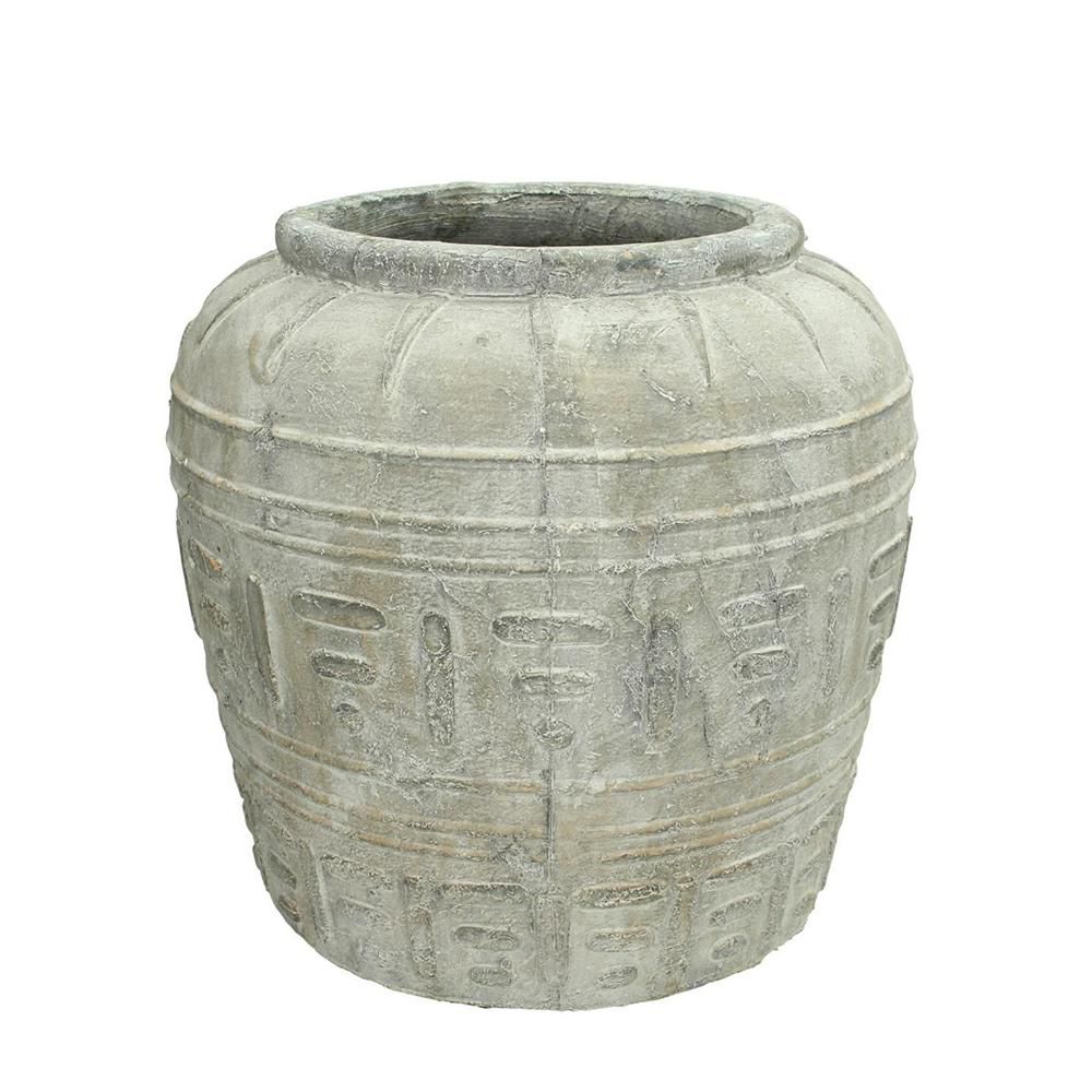 VASO TERRACOTTA D.31 CM H.30 CM GRIGIO VASO TERRACOTTA D.31 CM H.30 CM GRIGIO