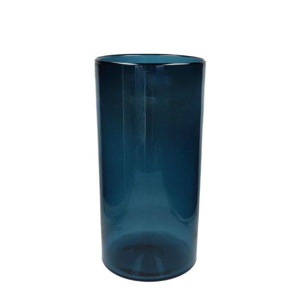 VASO VETRO D.24,5 CM H.50 CM BLU VASO VETRO D.24,5 CM H.50 CM BLU
