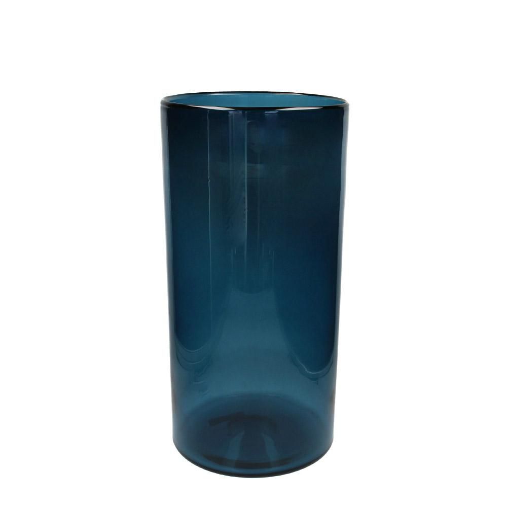 VASO VETRO D.24,5 CM H.50 CM BLU VASO VETRO D.24,5 CM H.50 CM BLU