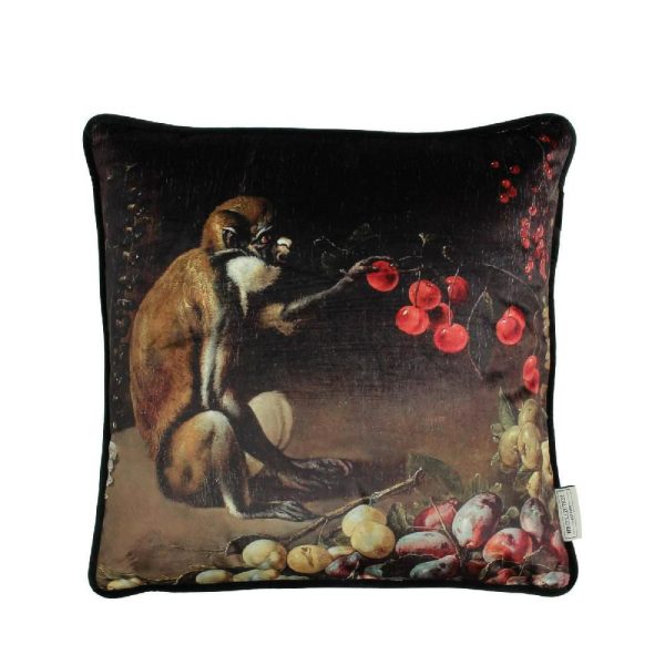 CUSCINO “SCIMMIA” VELLUTO 45X45 CM NERO CUSCINO “SCIMMIA” VELLUTO 45X45 CM NERO