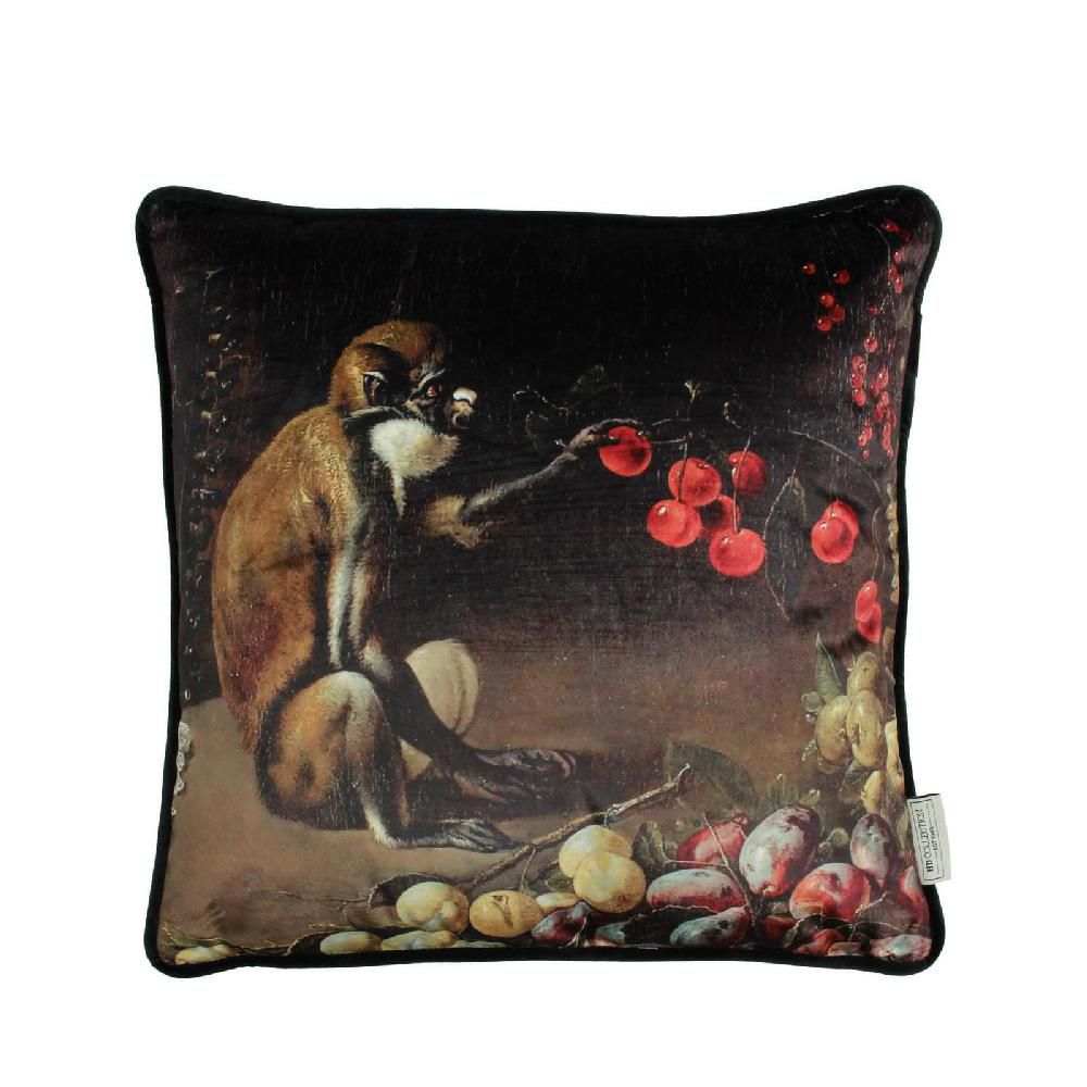CUSCINO “SCIMMIA” VELLUTO 45X45 CM NERO CUSCINO “SCIMMIA” VELLUTO 45X45 CM NERO